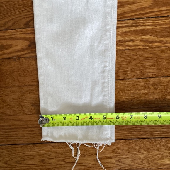 AG Stevie Slim, Straight Ankle White Denim - Picture 4 of 8